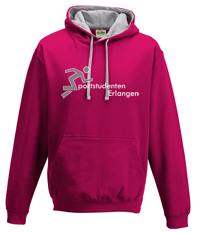 Bild: Pulli - Hot Pink/Heather Grey